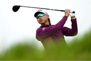 18 July 2025; Min Woo Lee of Australia watches his tee shot on the second hole during day two of The 153rd Open Championship at Royal Portrush Golf Club in Portrush, Antrim. Photo by Ramsey Cardy/Sportsfile