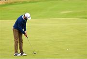 18 July 2025; Harris English of USA putts on the first green during day two of The 153rd Open Championship at Royal Portrush Golf Club in Portrush, Antrim. Photo by Ramsey Cardy/Sportsfile