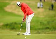 18 July 2025; Tony Finau of USA putts on the first green during day two of The 153rd Open Championship at Royal Portrush Golf Club in Portrush, Antrim. Photo by Ramsey Cardy/Sportsfile