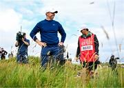 18 July 2025; Rory McIlroy of Northern Ireland looks on from the rough on the second hole during day two of The 153rd Open Championship at Royal Portrush Golf Club in Portrush, Antrim. Photo by David Fitzgerald/Sportsfile