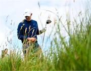 18 July 2025; Rory McIlroy of Northern Ireland in the rough on the second hole during day two of The 153rd Open Championship at Royal Portrush Golf Club in Portrush, Antrim. Photo by David Fitzgerald/Sportsfile