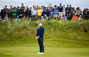 18 July 2025; Rory McIlroy of Northern Ireland putts on the seventh green during day two of The 153rd Open Championship at Royal Portrush Golf Club in Portrush, Antrim. Photo by David Fitzgerald/Sportsfile