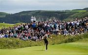 18 July 2025; Tommy Fleetwood of England putts on the eighth green during day two of The 153rd Open Championship at Royal Portrush Golf Club in Portrush, Antrim. Photo by David Fitzgerald/Sportsfile