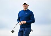 18 July 2025; Rory McIlroy of Northern Ireland on the ninth green during day two of The 153rd Open Championship at Royal Portrush Golf Club in Portrush, Antrim. Photo by David Fitzgerald/Sportsfile