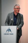 18 July 2025; Uachtarán Chumann Lúthchleas Gael Jarlath Burns during the GPA Hurling and Camogie Legends Lunch at Croke Park in Dublin. Photo by Seb Daly/Sportsfile