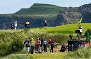 18 July 2025; Tom McKibbin of Northern Ireland watches his tee shot on the seventh hole during day two of The 153rd Open Championship at Royal Portrush Golf Club in Portrush, Antrim. Photo by Ramsey Cardy/Sportsfile