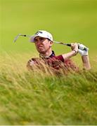 18 July 2025; Tom McKibbin of Northern Ireland plays out of a bunker on the seventh hole during day two of The 153rd Open Championship at Royal Portrush Golf Club in Portrush, Antrim. Photo by Ramsey Cardy/Sportsfile