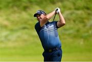 18 July 2025; Padraig Harrington of Ireland watches his shot on the seventh hole during day two of The 153rd Open Championship at Royal Portrush Golf Club in Portrush, Antrim. Photo by Ramsey Cardy/Sportsfile