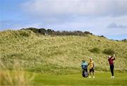 18 July 2025; Tom McKibbin of Northern Ireland plays a shot on the seventh hole during day two of The 153rd Open Championship at Royal Portrush Golf Club in Portrush, Antrim. Photo by Ramsey Cardy/Sportsfile