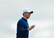 18 July 2025; Rory McIlroy of Northern Ireland after putting on the 12th green during day two of The 153rd Open Championship at Royal Portrush Golf Club in Portrush, Antrim. Photo by David Fitzgerald/Sportsfile