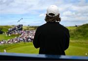 18 July 2025; Tommy Fleetwood of England looks on from the 13th tee box during day two of The 153rd Open Championship at Royal Portrush Golf Club in Portrush, Antrim. Photo by David Fitzgerald/Sportsfile