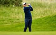 18 July 2025; Rory McIlroy of Northern Ireland chips onto the 17th green during day two of The 153rd Open Championship at Royal Portrush Golf Club in Portrush, Antrim. Photo by David Fitzgerald/Sportsfile