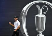 18 July 2025; Brian Harman of USA after a birdie putt on the 18th green during day two of The 153rd Open Championship at Royal Portrush Golf Club in Portrush, Antrim. Photo by Ramsey Cardy/Sportsfile