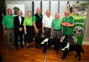18 July 2025; Members of Irish Guide Dogs for the Blind during the GPA Hurling and Camogie Legends Lunch at Croke Park in Dublin. Photo by Seb Daly/Sportsfile