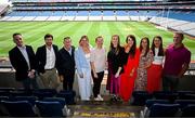 18 July 2025; The Cork 2015 camogie players during the GPA Hurling and Camogie Legends Lunch at Croke Park in Dublin. Photo by Seb Daly/Sportsfile