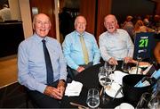 18 July 2025; Former Kilkenny hurlers, from left, Eddie Keher, Noel Skehan and Tom McCormack during the GPA Hurling and Camogie Legends Lunch at Croke Park in Dublin. Photo by Seb Daly/Sportsfile