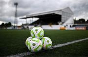 18 July 2025; Match balls are seen before the Sports Direct Men’s FAI Cup second round match between Dundalk and Sligo Rovers at Oriel Park in Dundalk, Louth. Photo by Ben McShane/Sportsfile