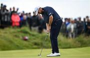 18 July 2025; Shane Lowry of Ireland putts on the sixth green during day two of The 153rd Open Championship at Royal Portrush Golf Club in Portrush, Antrim. Photo by Ramsey Cardy/Sportsfile