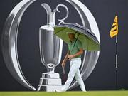 18 July 2025; Haotong Li of China on the 18th green during day two of The 153rd Open Championship at Royal Portrush Golf Club in Portrush, Antrim. Photo by David Fitzgerald/Sportsfile