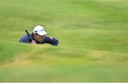 18 July 2025; Matt Fitzpatrick of England lines up a putt on the 13th green during day two of The 153rd Open Championship at Royal Portrush Golf Club in Portrush, Antrim. Photo by David Fitzgerald/Sportsfile