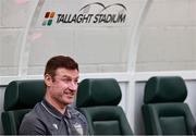 18 July 2025; Wexford manager Stephen Elliott before the Sports Direct Men’s FAI Cup second round match between Shamrock Rovers and Wexford at Tallaght Stadium in Dublin. Photo by Thomas Flinkow/Sportsfile