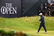 18 July 2025; Shane Lowry of Ireland reacts to a missed putt on the 11th green during day two of The 153rd Open Championship at Royal Portrush Golf Club in Portrush, Antrim. Photo by Ramsey Cardy/Sportsfile