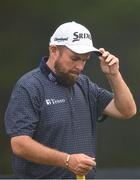 18 July 2025; Shane Lowry of Ireland reacts during day two of The 153rd Open Championship at Royal Portrush Golf Club in Portrush, Antrim. Photo by Ramsey Cardy/Sportsfile