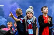 18 July 2025; Young Drogheda United supporters before the Sports Direct Men’s FAI Cup second round match between Drogheda United and Crumlin United at Sullivan & Lambe Park in Drogheda, Louth. Photo by Tyler Miller/Sportsfile