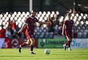 18 July 2025; Aaron Bolger of Galway United during the Sports Direct Men’s FAI Cup second round match between Galway United and Tolka Rovers at Eamonn Deacy Park in Galway. Photo by Piaras Ó Mídheach/Sportsfile