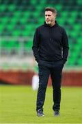 18 July 2025; Shamrock Rovers manager Stephen Bradley before the Sports Direct Men’s FAI Cup second round match between Shamrock Rovers and Wexford at Tallaght Stadium in Dublin. Photo by Thomas Flinkow/Sportsfile