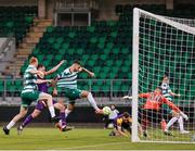 18 July 2025; Lee Grace of Shamrock Rovers on his way to scoring his side's third goal, which is later disallowed, during the Sports Direct Men’s FAI Cup second round match between Shamrock Rovers and Wexford at Tallaght Stadium in Dublin. Photo by Thomas Flinkow/Sportsfile