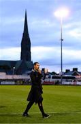 18 July 2025; Derry City manager Tiernan Lynch after the Sports Direct Men’s FAI Cup second round match between Treaty United and Derry City at Markets Field in Limerick. Photo by Stephen McCarthy/Sportsfile
