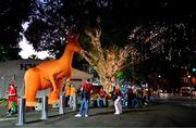 19 July 2025; Atmosphere builds as supporters arrive around the stadium before the first test match between Australia and the British & Irish Lions at Suncorp Stadium in Brisbane, Australia. Photo by Brendan Moran/Sportsfile