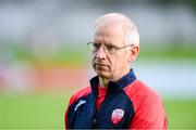 18 July 2025; Treaty United physiotherapist Barry Heffernan before the Sports Direct Men’s FAI Cup second round match between Treaty United and Derry City at Markets Field in Limerick. Photo by Stephen McCarthy/Sportsfile