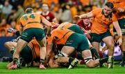 19 July 2025; Tom Curry of British & Irish Lions, hidden, scores his side's second try during the first test match between Australia and the British & Irish Lions at Suncorp Stadium in Brisbane, Australia. Photo by Brendan Moran/Sportsfile