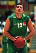 23 May 1997; Alan Tomidy of Ireland during an International Basketball Friendly match between Ireland and Belgium at the National Basketball Arena in Tallaght, Dublin. Photo by Brendan Moran/Sportsfile.