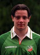 11 May 1998; Andrew Reid during a Republic of Ireland under 17 squad portrait session at AUL Complex in Clonshaugh, Dublin. Photo by David Maher/Sportsfile
