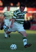 14 August 1998; Brendan Markey of Shamrock Rovers during the Harp Lager League Cup match between Bohemians amd Shamrock Rovers at Dalymount Park in Dublin. Photo by Matt Browne/Sportsfile