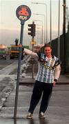 15 January 1999; Bus Driver and former Coventry City player Carl Wilson poses for a portrait during a feature photoshoot in Dublin. Photo by Gerry Barton/Sportsfile.