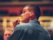 10 October 1998; UCD Marian coach Cormac Connor during the ESB Basketball League Premier Division match between UCD Marian and Star of The Sea at UCD in Dublin.Photo By Brendan Moran/Sportsfile.