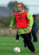 12 October 1998; Damien Duff during a Republic of Ireland Training Session at AUL Complex in Clonshaugh, Dublin. Photo by Matt Browne/Sportsfile.