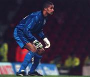 13 December 1994; David James of England during the B International match between England and Republic of Ireland at Anfield in Liverpool, England. Photo by David Maher/Sportsfile.
