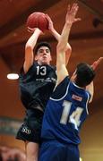 8 February 1996; Dermot Earley of Patrician College Newbridge during the Bank of Ireland All Ireland Senior Boys A Final match between North Monastery CBS and Patrician College Newbridge at the National Basketball Arena in Tallaght, Dublin. Photo By Brendan Moran/Sportsfile.