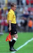 1 August 1998; Referee's assistant Eddie Foley during the Carlsberg Trophy match between St Patrick's Athletic and Lazio at Lansdowne Road in Dublin. Photo by David Maher/Sportsfile.