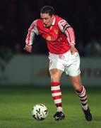 6 November 1998; Eddie Gormley of St Patrick's Athletic during the Harp Lager National League Premier Division match between St Patrick's Athletic and Bray Wanderers at Richmond Park in Dublin. Photo by David Maher/Sportsfile.