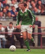 29 May 1996; Gareth Farrelly of Republic of Ireland during the International Friendly between Republic of Ireland and Portugal at Lansdowne Road in Dublin. Photo by Brendan Moran/Sportsfile