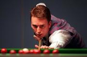 16 December 1998; Ken Doherty competing during Day 3 of the Irish Open Snooker at the National Basketball Arena in Tallaght, Dublin. Photo by Brendan Moran/Sportsfile