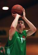 23 May 1997; Ken Lacey of Ireland during an International Basketball Friendly match between Ireland and Belgium at the National Basketball Arena in Tallaght, Dublin. Photo by Brendan Moran/Sportsfile.