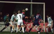13 November 1998; Ian Gilzean of St Patrick's Athletic, 41, shoots to score his sides first goal during the Harp Lager National League Premier Division match between Bray Wanderers and St Patrick's Athletic at Carlisle Grounds in Bray, Wicklow. Photo by David Maher/Sportsfile.