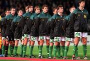 14 October 1998; The Republic of Ireland team ahead of the UEFA Euro 2000 Group 8 Qualifier between Republic of Ireland and Malta at Lansdowne Road in Dublin. Photo by David Maher/Sportsfile.